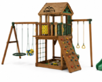 Roney's Furniture Wooden Outdoor Porch Swing with A-Frame Stand, Gray Finish - Image 3
