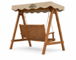 Roney's Furniture Wooden Pergola Swing with Rope Suspension - Image 3