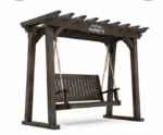 Roney's Furniture Wooden Canopy Swing with Fabric Top - Image 3