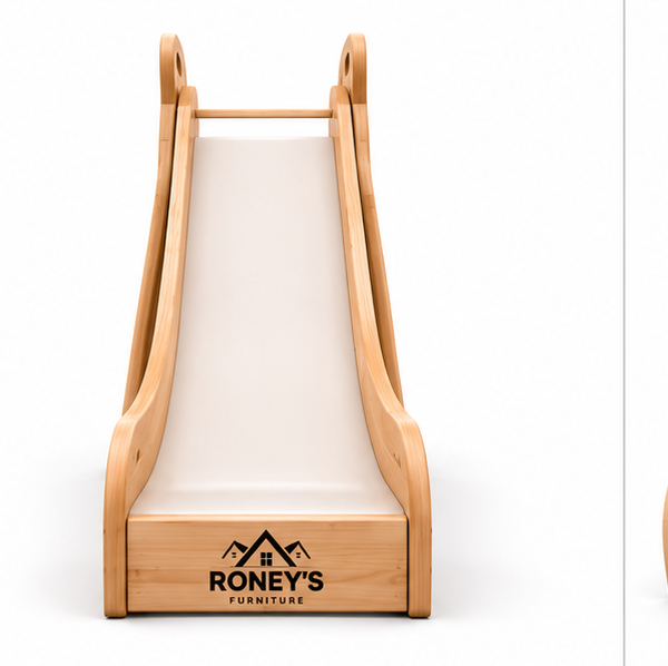 Roney's Furniture Wooden Toddler Slide with Cushioned Seat