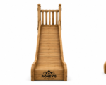 Roney's Furniture Wooden Play Tower with Slide, Ladder, and Railing