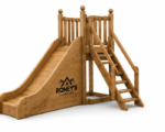 Roney's Furniture Wooden Play Tower with Slide, Ladder, and Railing - Image 2