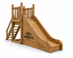 Roney's Furniture Wooden Play Tower with Slide, Ladder, and Railing - Image 3