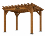 Roney's Furniture Traditional Open Wood Pergola - Image 2