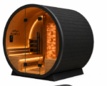 Roney's Furniture Round Barrel-Style Outdoor Sauna - Image 2