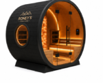 Roney's Furniture Round Barrel-Style Outdoor Sauna - Image 3