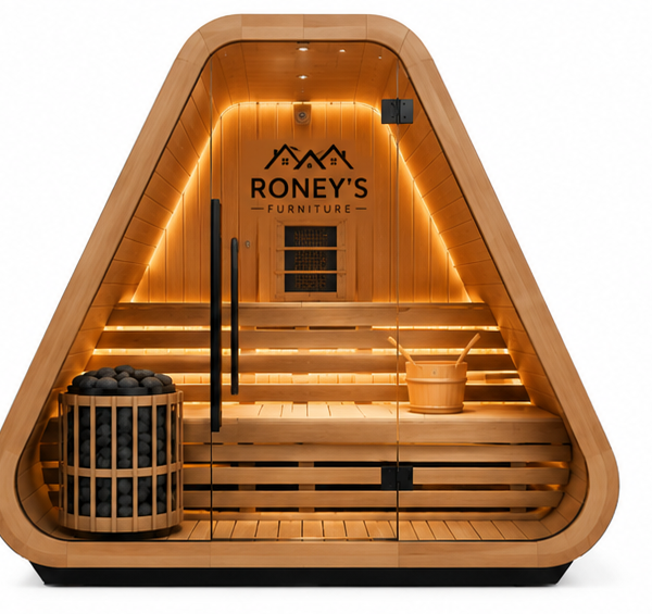 Roney's Furniture Triangular A-Frame Outdoor Sauna