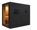 Roney's Furniture Rounded Cube Outdoor Sauna, Black Finish - Image 4