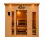 Roney's Furniture Indoor Wood Sauna Room, Natural Finish