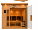 Roney's Furniture Indoor Wood Sauna Room, Natural Finish - Image 4