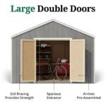 Little Cottage Co Value Gable Wood Shed Kit - Image 8