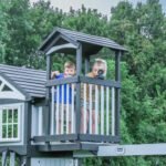 Whispering Point Outdoor Wooden Swing Set with Shipping & Assembly Included - Image 2