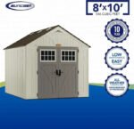 Suncast Tremont 8-ft x 10-ft Resin Outdoor Storage Shed with Skylights and Floor Included - Image 2
