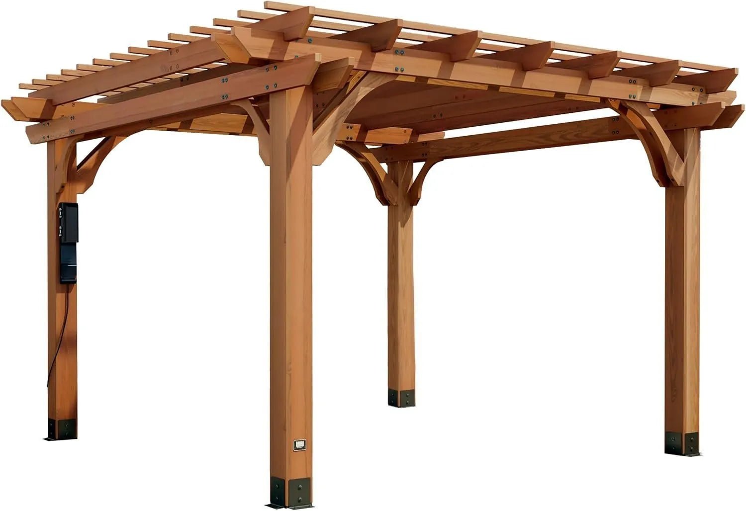 71Fucc70k7L._AC_SL1500.jpg Backyard Discovery Beaumont Freestanding Pergola 2101579COM - Image 1