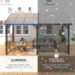 Aecojoy Aluminum Pergola with Canopy - Image 6