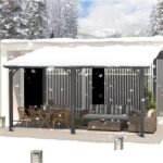 Aecojoy Aluminum Pergola with Canopy - Image 3