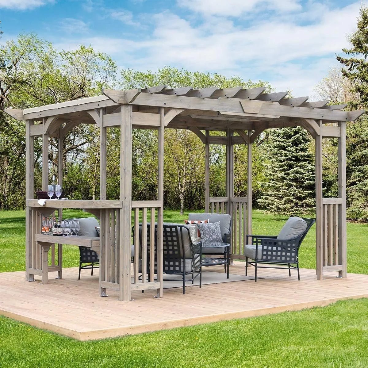 81T3oZP8SJL._AC_SL1200.jpg Yardistry Madison Pergola YM11783 - Image 1