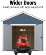 Handy Home Products Rookwood 10×12 Do-It-Yourself Wooden Storage Shed- Does not Include Floor kit, Paint, or Roofing Shingles - Image 5