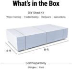 Handy Home Products Windemere 10×12 Do-it-Yourself Wooden Storage Shed with Floor, Beige - Image 6