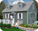 Best Barns Sheds & Storage Arlington 12′ x 16′ Wood Storage Shed Kit Installation Included