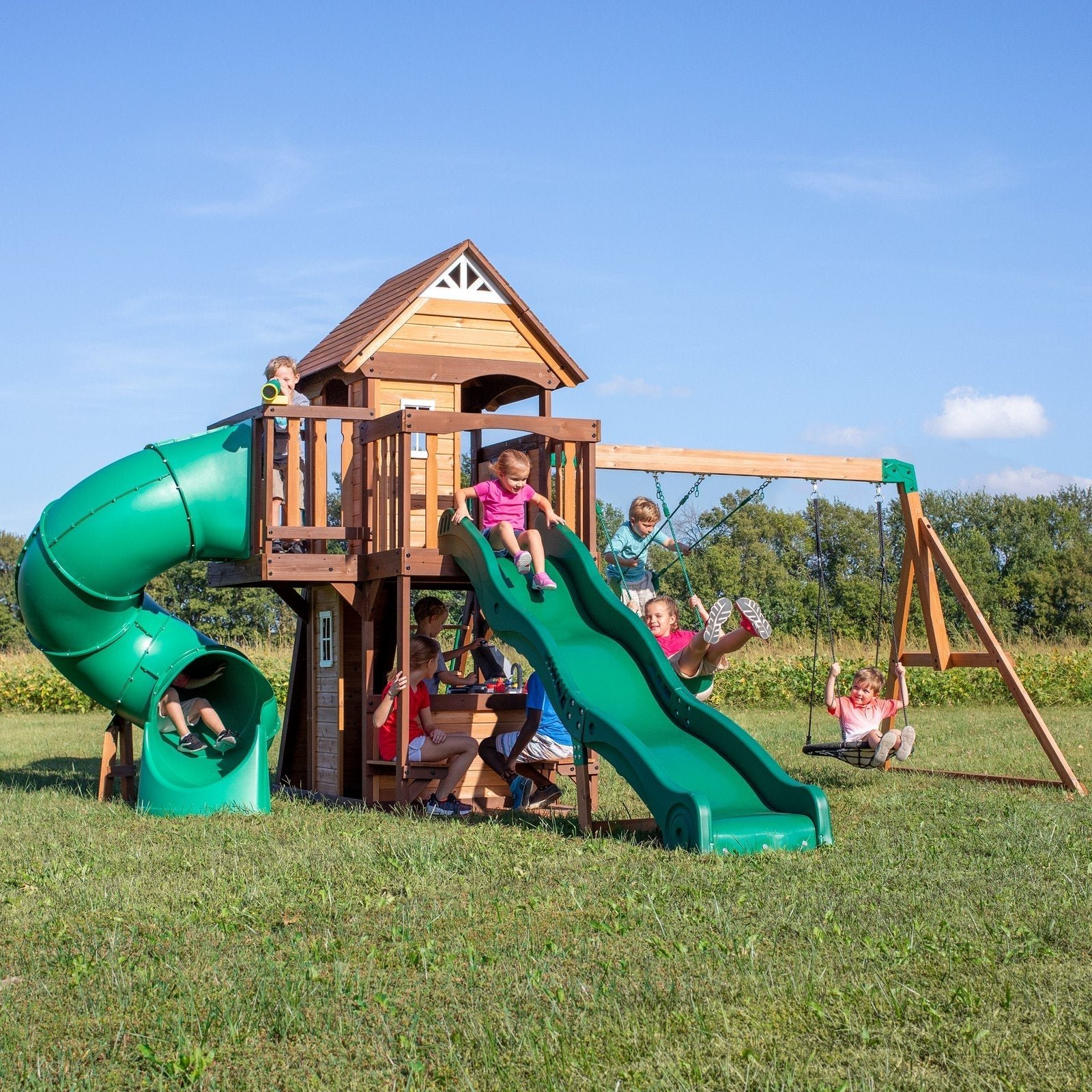 Cedar-Cove-Swing-Set-Main.jpg Cedar Cove Swing Set - Image 1