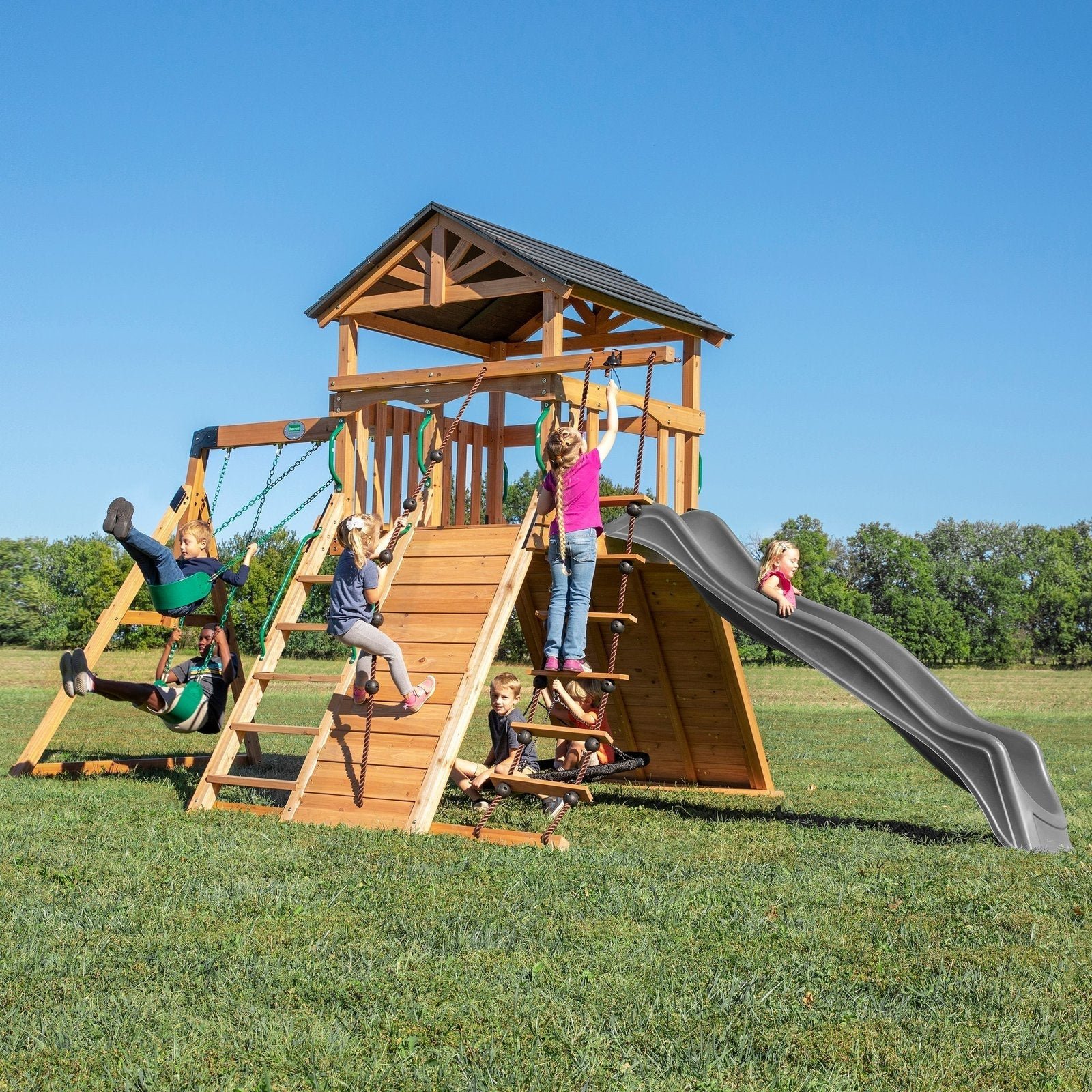 EndeavorMainGray-Thumb.jpg Endeavor Swing Set - Image 1