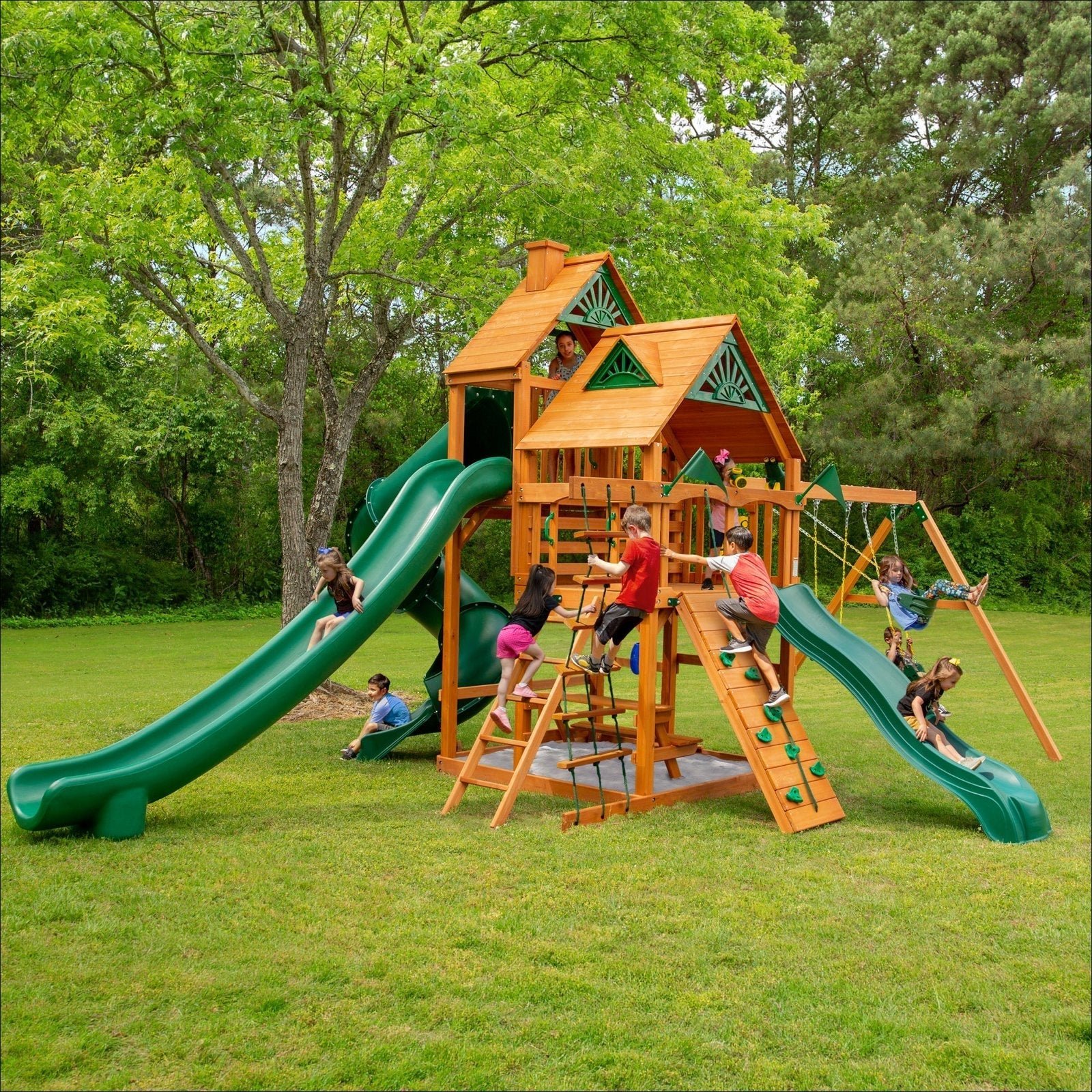 IMAGE02-LIFESTYLE_976c01b2-506b-4239-99cd-2ffdbd7a74bc.jpg Wilderness Retreat Swing Set - Image 1
