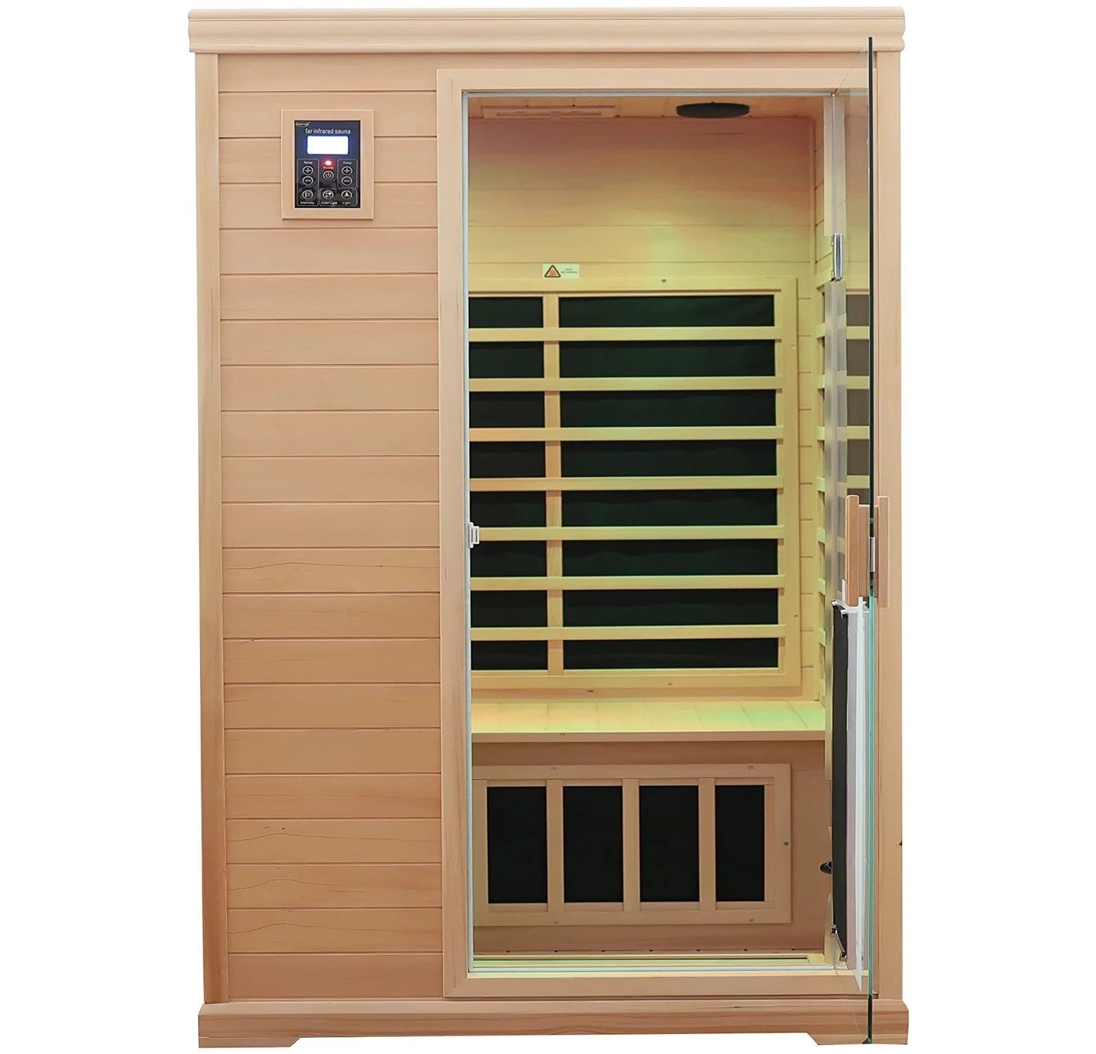 MMMMMMMMMM-1.jpg KUNSANA Far infrared sauna room,One person size, Hemlock Wooden Far Infrared Sauna for Home - Image 1
