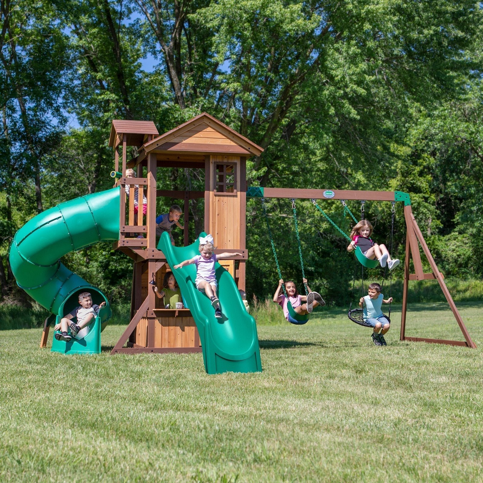 Tacoma-Falls-Wave-Slide-Main.jpg Tacoma Falls Swing Set - Image 1
