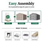 Little Cottage Co Value Gable Wood Shed Kit - Image 6