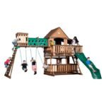 Woodridge Elite All Cedar Wooden Swing Set - Image 9