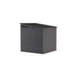 Suncast Modernist 7 ft. x 7 ft. Resin Vertical Pent Storage Shed with Floor Kit - Image 4