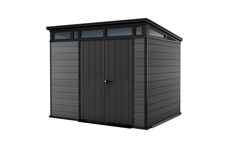 image1-2-1.png Keter Cortina 9×7 Storage Shed – Graphite - Image 1