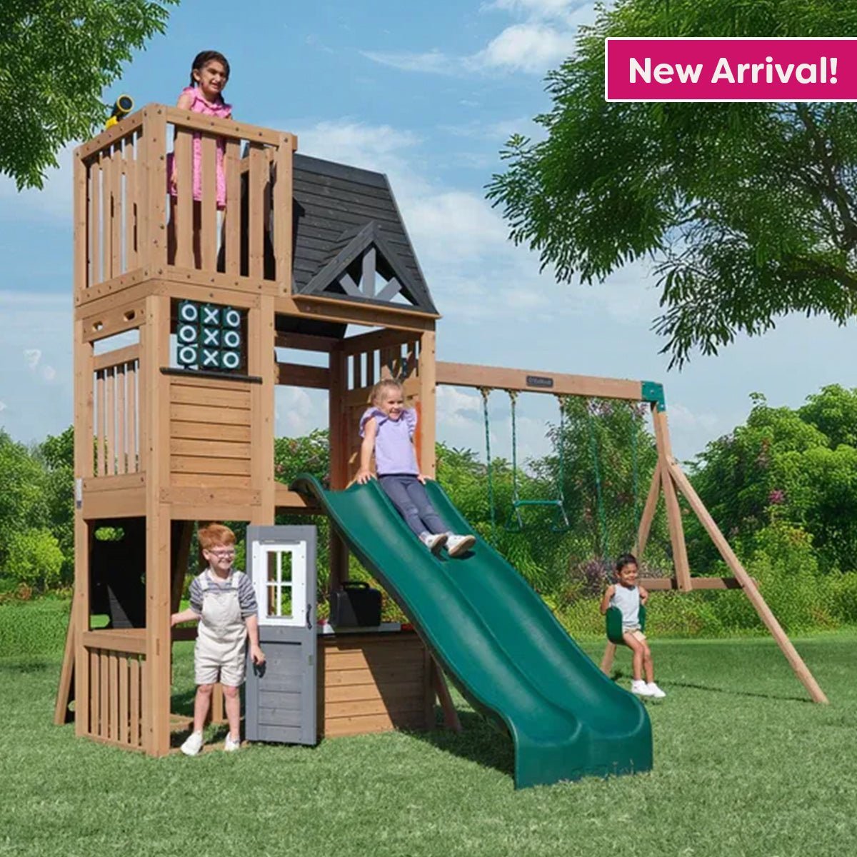 new-arrival2.jpg Parkwood Post Swing Set – Installation Available - Image 1