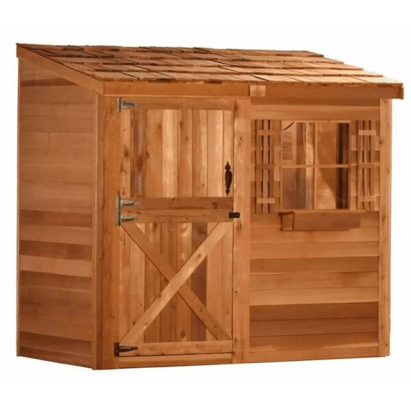 Cedarshed Bayside 8×4 Lean-To Western Red Cedar Storage Shed Kit