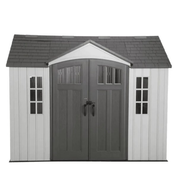 Lifetime 10 ft. x 8 ft. Outdoor Storage Shed, Gray