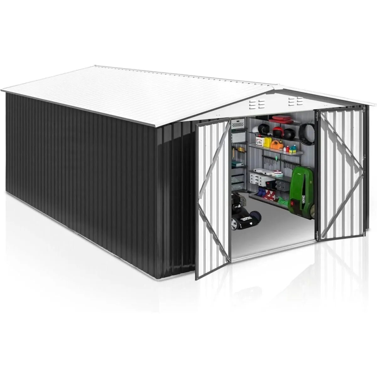 vitcher-llc-vitcher-llc-patiowell-10-x-12-ft-metal-outdoor-storage-shed-119-sq-ft-01-20260811085248-c73a1c90.jpg Patiowell 10 x 12 ft. Metal Outdoor Storage Shed, 119 sq. ft. - Image 1
